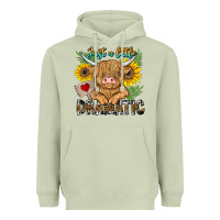 Matcha just a little dramatic Heavyweight Hoodie - CowhideDigitalArt