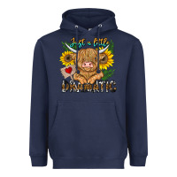 Navy just a little dramatic Heavyweight Hoodie - CowhideDigitalArt