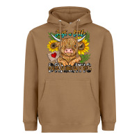 Toasted Coconut just a little dramatic Heavyweight Hoodie - CowhideDigitalArt