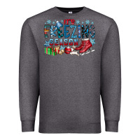 Charcoal Heather It's Freezing Season Premium Sweatshirt - CowhideDigitalArt