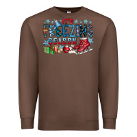 Chestnut It's Freezing Season Premium Sweatshirt - CowhideDigitalArt