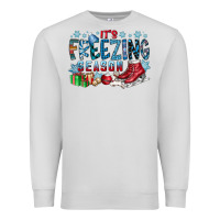 Dove Grey It's Freezing Season Premium Sweatshirt - CowhideDigitalArt