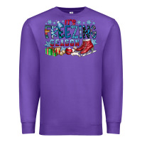 Purple It's Freezing Season Premium Sweatshirt - CowhideDigitalArt