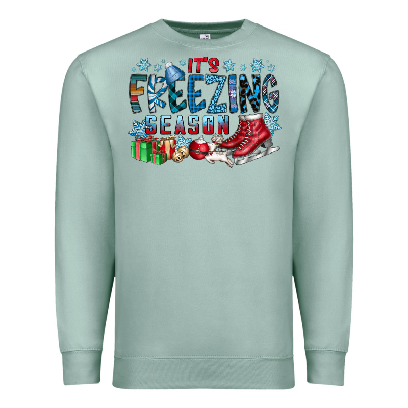 It's Freezing Season Premium Sweatshirt by CowhideDigitalArt | Teevron