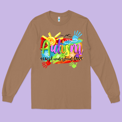 Autism Accept Understand Love Long Sleeve Tee Designed By Nancycooperartshop