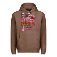 Chestnut eat sleep nails repeat bbs Premium Hoodie - BundleAndBundleShop