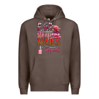 Coffee eat sleep nails repeat bbs Premium Hoodie - BundleAndBundleShop