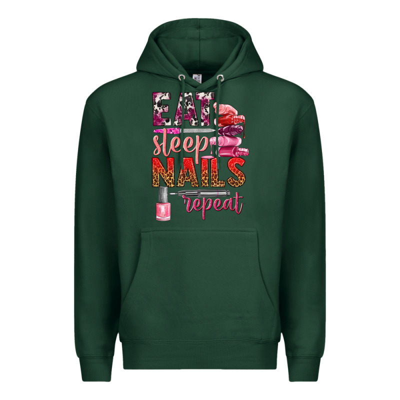 Eat Sleep Nails Repeat Bbs Premium Hoodie by BundleAndBundleShop | Teevron