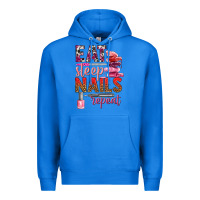 True Royal eat sleep nails repeat bbs Premium Hoodie - BundleAndBundleShop