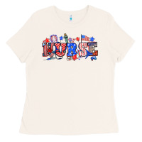 Bone 4th of july nurse Ladies Tee - NancyCooperArtShop