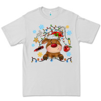 Dove Grey christmas deer school Premium Tee - MaliasSmallBusiness