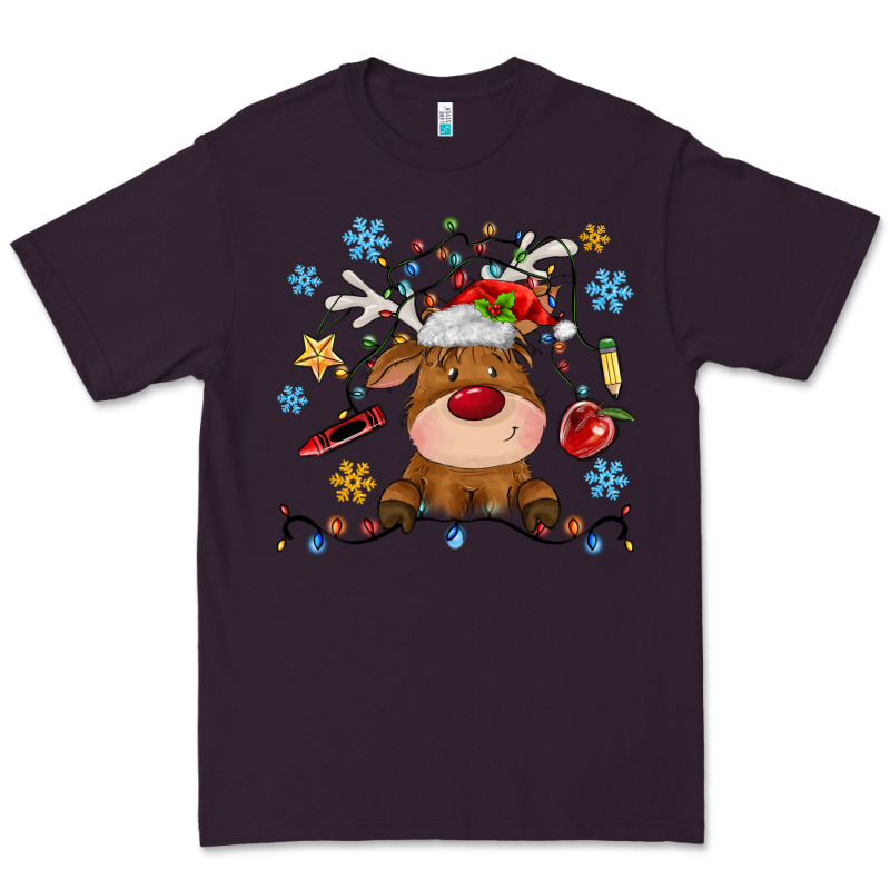 Christmas Deer School Premium Tee by MaliasSmallBusiness | Teevron