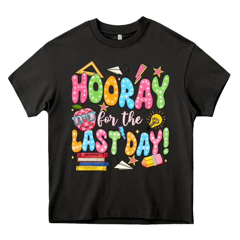 Hooray For The Last Day White Heavy Core Tee by JahusDesignShop | Teevron
