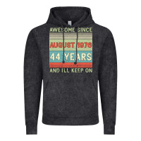 Vintage Black awesome since august 1976 44 years and i ll keep on Vintage Hoodie - Bettercallsaul