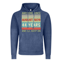 Vintage Denim awesome since august 1976 44 years and i ll keep on Vintage Hoodie - Bettercallsaul