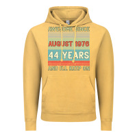 Vintage Mustard awesome since august 1976 44 years and i ll keep on Vintage Hoodie - Bettercallsaul