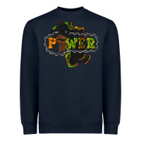 Navy Power Black History Heavyweight Sweatshirt - HowdyJamesFarm