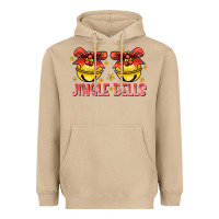 Mushroom Jingle Bells Heavyweight Hoodie - CowhideDigitalArt