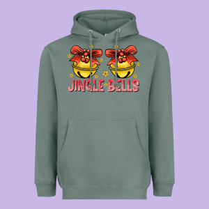 Jingle Bells Heavyweight Hoodie Designed By Cowhidedigitalart