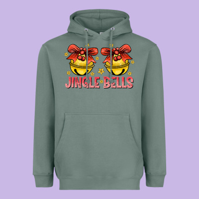 Jingle Bells Heavyweight Hoodie Designed By Cowhidedigitalart