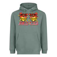 Sage Jingle Bells Heavyweight Hoodie - CowhideDigitalArt