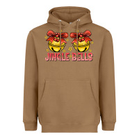 Toasted Coconut Jingle Bells Heavyweight Hoodie - CowhideDigitalArt