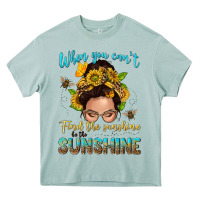 Arona when you cant find the sunshine be the sunshine me Heavy Core Tee - NancyCooperArtShop