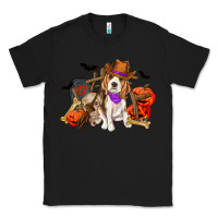 Black Halloween beagle dog Classic Tee - RanaPortraitStore