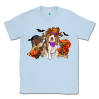 Dusty Blue Halloween beagle dog Classic Tee - RanaPortraitStore