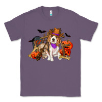 Lavender Halloween beagle dog Classic Tee - RanaPortraitStore