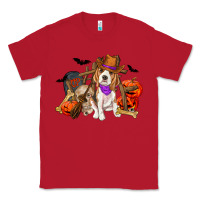 Red Halloween beagle dog Classic Tee - RanaPortraitStore