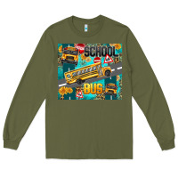 Army Green school bus Long Sleeve Tee - texasbilliewilder