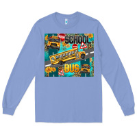 Colony Blue school bus Long Sleeve Tee - texasbilliewilder