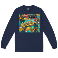 Navy school bus Long Sleeve Tee - texasbilliewilder
