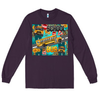 Plum school bus Long Sleeve Tee - texasbilliewilder