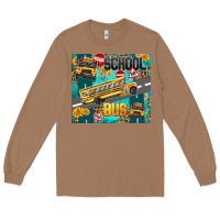 Toasted Coconut school bus Long Sleeve Tee - texasbilliewilder