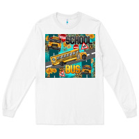 White school bus Long Sleeve Tee - texasbilliewilder
