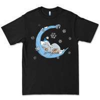 Black snowman and moon Premium Tee - MaliasSmallBusiness