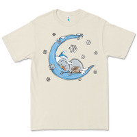 Bone snowman and moon Premium Tee - MaliasSmallBusiness