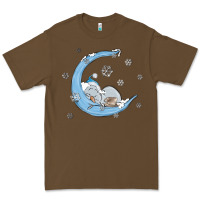 Cacao snowman and moon Premium Tee - MaliasSmallBusiness