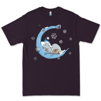 Plum snowman and moon Premium Tee - MaliasSmallBusiness
