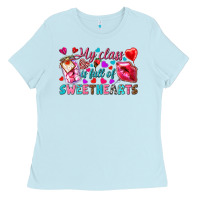 Baby Blue my class is full of sweethearts Ladies Tee - NancyCooperArtShop