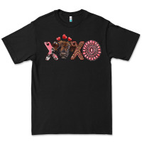 Black xoxo calf and gemstone Premium Tee - RanaPortraitStore