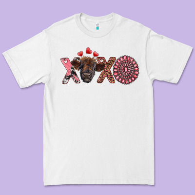 Xoxo Calf And Gemstone Premium Tee Designed By Ranaportraitstore
