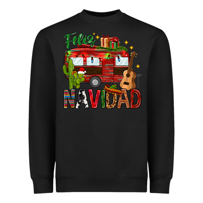 Feliz Navidad Christmas Mexico Heavyweight Sweatshirt by HowdyJamesFarm | Teevron