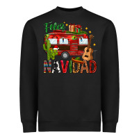 Black Feliz Navidad Christmas Mexico Heavyweight Sweatshirt - HowdyJamesFarm
