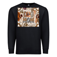 Black Dog Mom Premium Sweatshirt - CowhideDigitalArt
