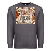 Charcoal Heather Dog Mom Premium Sweatshirt - CowhideDigitalArt