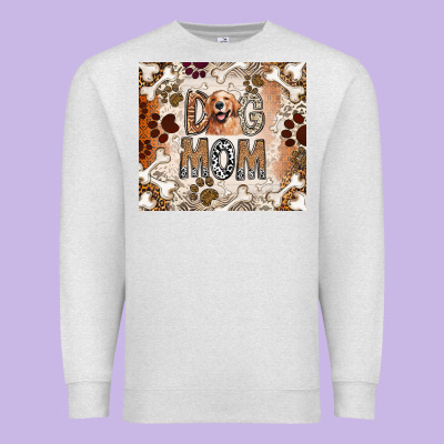 Dog Mom Premium Sweatshirt Designed By Cowhidedigitalart
