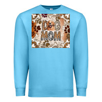 Ocean Blue Dog Mom Premium Sweatshirt - CowhideDigitalArt